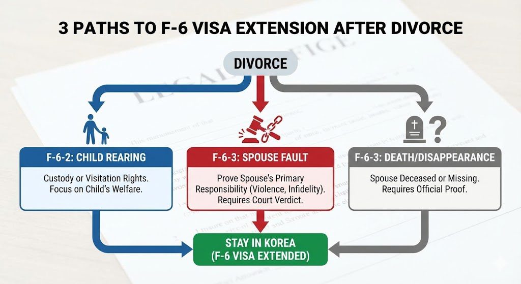 F-6 Visa Extension After Divorce Process Map